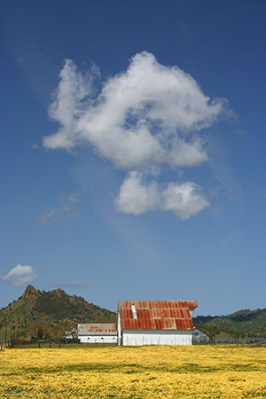 Barn and Clouds